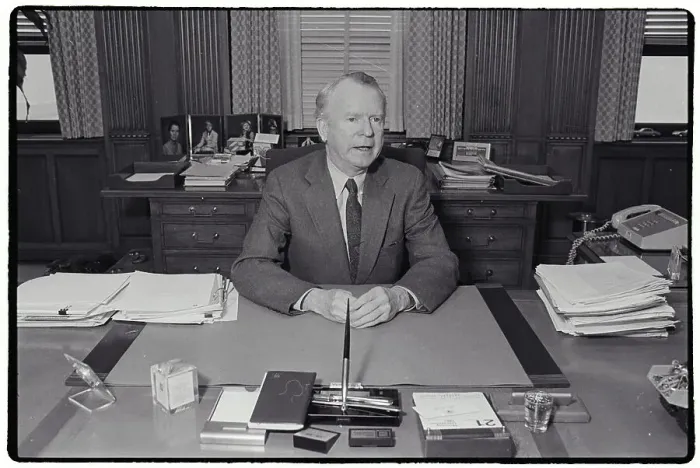 Framed Print : Roger Smith, Chairman of GM Framed Print : Roger Smith, Chairman of GM