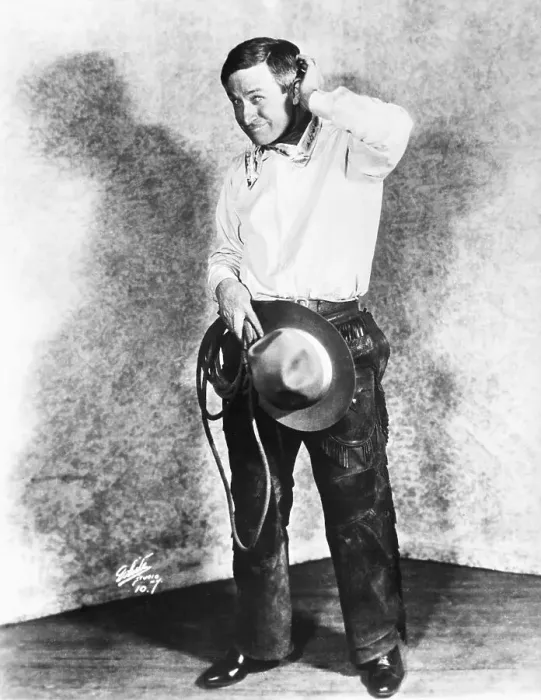 Framed Print : Will Rogers in Cowboy Pose Framed Print : Will Rogers in Cowboy Pose
