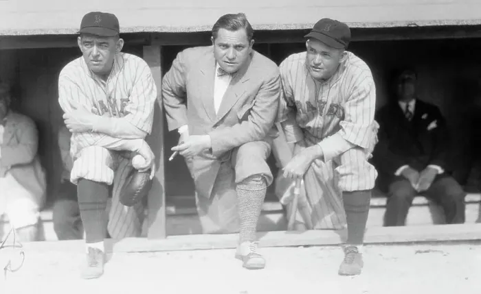 Framed Print : Rogers Hornsby with Boston Braves Baseball Greats Framed Print : Rogers Hornsby with Boston Braves Baseball Greats