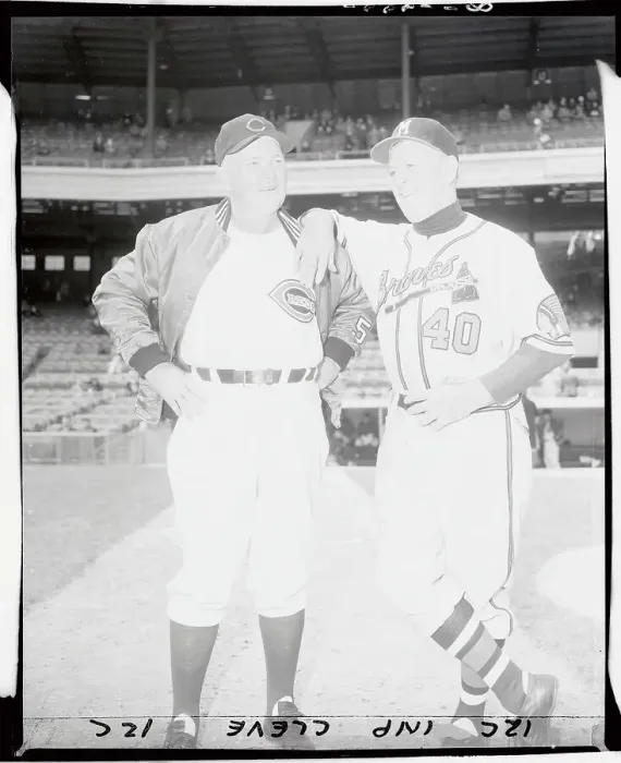 Framed Print : Rogers Hornsby and Charley Grimm Posing for The Camera Framed Print : Rogers Hornsby and Charley Grimm Posing for The Camera