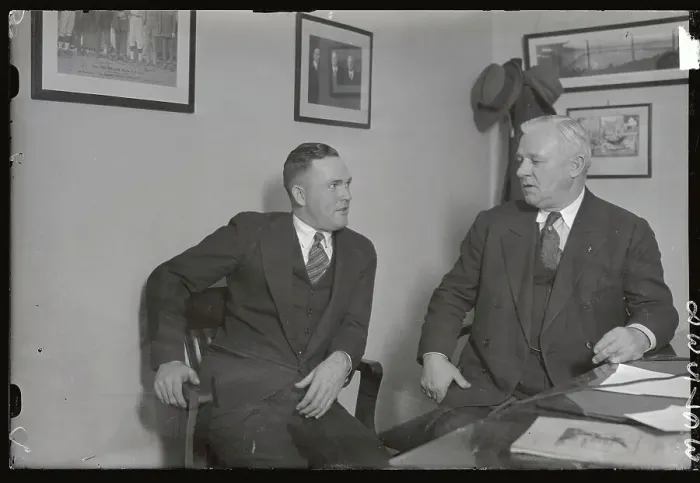 Framed Print : Rogers Hornsby with John McGraw
