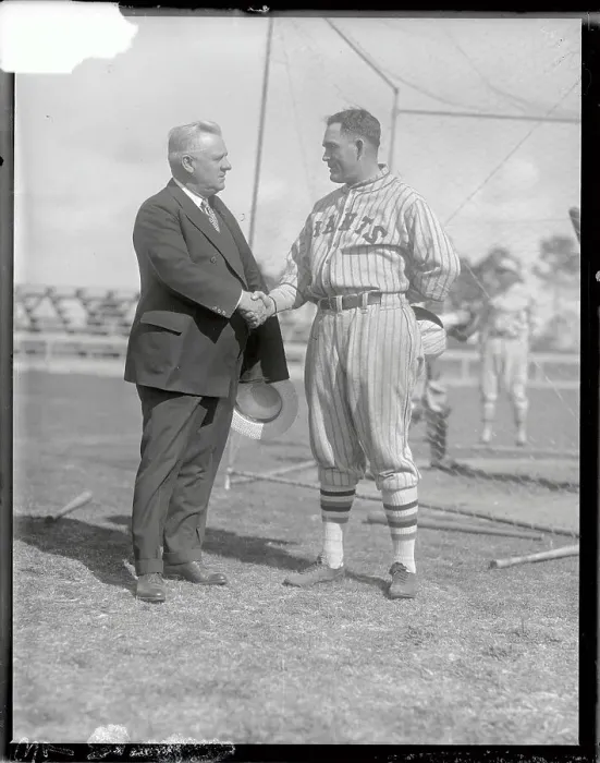 Framed Print : Rogers Hornsby and John McGraw Shaking Hands Framed Print : Rogers Hornsby and John McGraw Shaking Hands