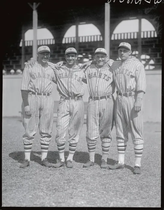 Framed Print : Rogers Hornsby with Other NY Giants Infielders Framed Print : Rogers Hornsby with Other NY Giants Infielders