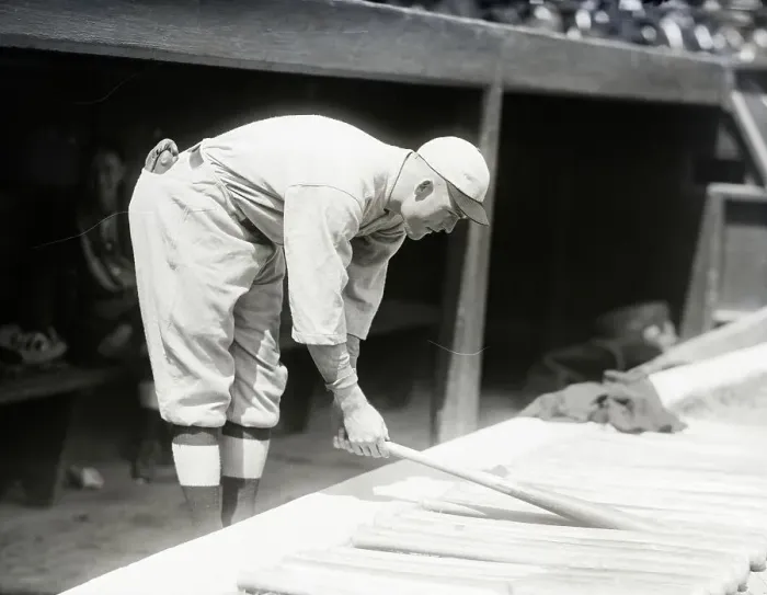 Framed Print : Rogers Hornsby Picking Up Bat Dugout 21 Framed Print : Rogers Hornsby Picking Up Bat Dugout 21