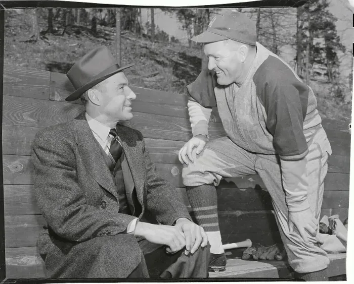 Framed Print : Rogers Hornsby and Pie Traynor Examining Talking Together Framed Print : Rogers Hornsby and Pie Traynor Examining Talking Together
