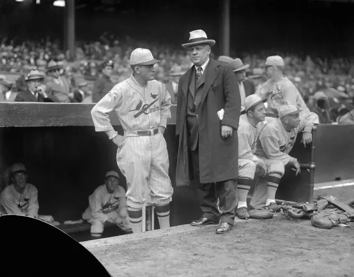 Framed Print : Rogers Hornsby Posing with John McGraw Framed Print : Rogers Hornsby Posing with John McGraw