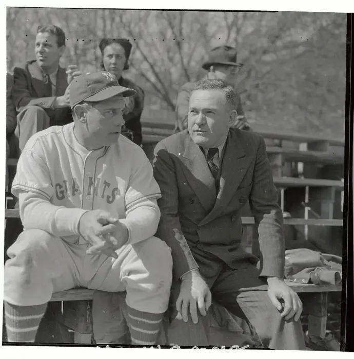 Framed Print : Rogers Hornsby Sitting with Bill Terry Framed Print : Rogers Hornsby Sitting with Bill Terry