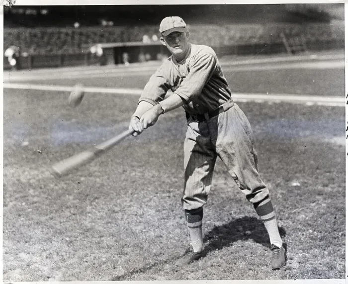 Framed Print : Rogers Hornsby Swinging At Practice Framed Print : Rogers Hornsby Swinging At Practice