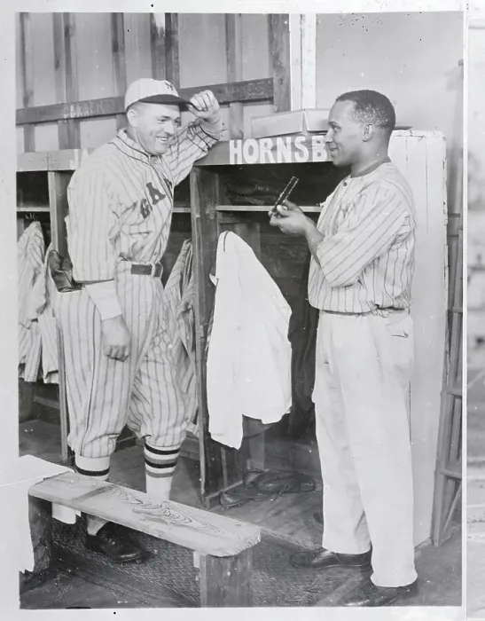 Framed Print : Rogers Hornsby Talking with NY Giants Trainer Jamieson Framed Print : Rogers Hornsby Talking with NY Giants Trainer Jamieson