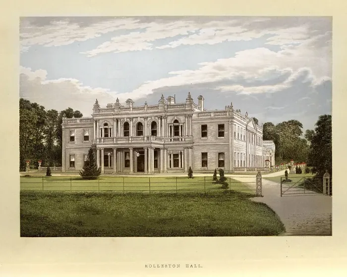 Framed Print : Rolleston Hall, a country house in Rolleston-on-Dove, Staffordshire England, 1880s, 19th Century Framed Print : Rolleston Hall, a country house in Rolleston-on-Dove, Staffordshire England, 1880s, 19th Century