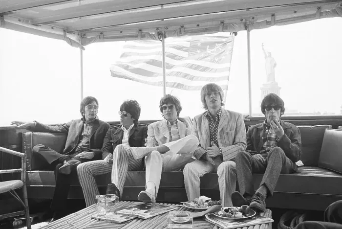 Framed Print : Rolling Stones Cruising New York Harbor