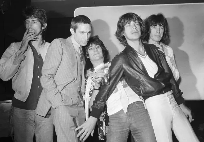 Framed Print : The Rolling Stones Posing for the Press Framed Print : The Rolling Stones Posing for the Press