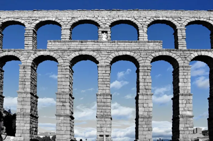 Framed Print : Roman aqueduct Framed Print : Roman aqueduct