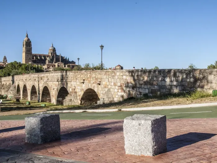 Framed Print : Roman Bridge and Cathedral of Salamanca Framed Print : Roman Bridge and Cathedral of Salamanca