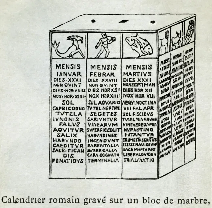 Framed Print : Roman Calendar Framed Print : Roman Calendar