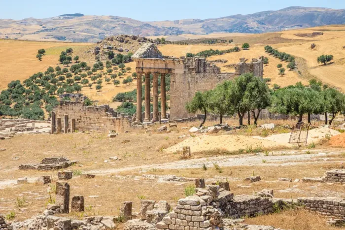Framed Print : Roman capitol at Dougga Framed Print : Roman capitol at Dougga