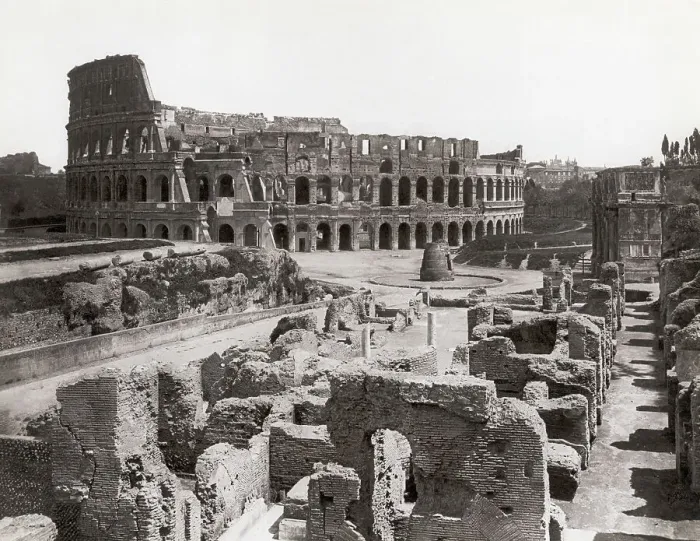 Framed Print : Roman Colosseum and Surrounding Ruins Framed Print : Roman Colosseum and Surrounding Ruins