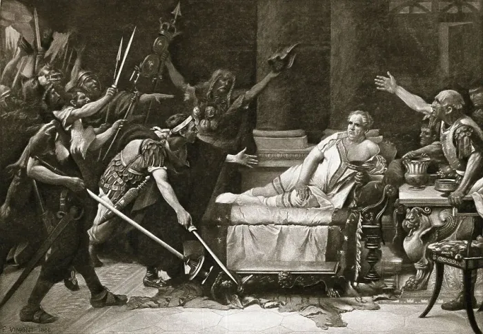 Framed Print : Roman Emperor Threatened by Soldiers Framed Print : Roman Emperor Threatened by Soldiers