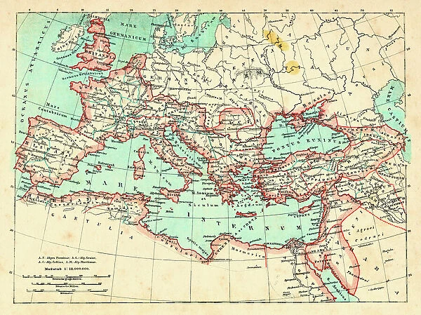 Roman Empire at its height under emperor Trajan 117 AD