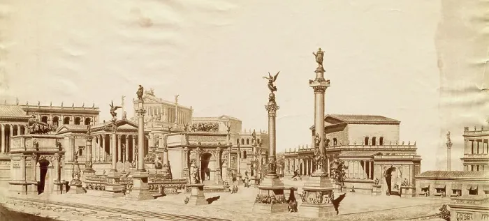 Framed Print : The Roman Forum Framed Print : The Roman Forum