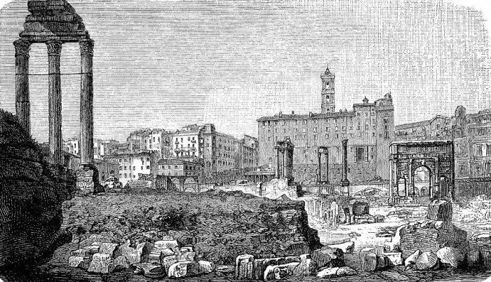 Framed Print : The Roman Forum in Rome, Italy, Historic, digitally restored reproduction of an original 19th-century artwork Framed Print : The Roman Forum in Rome, Italy, Historic, digitally restored reproduction of an original 19th-century artwork