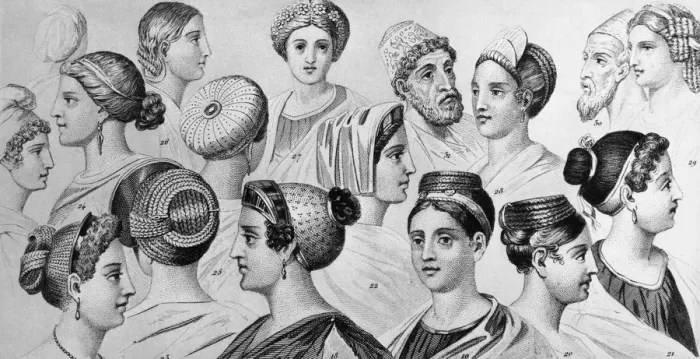 Framed Print : Roman Headdresses Framed Print : Roman Headdresses
