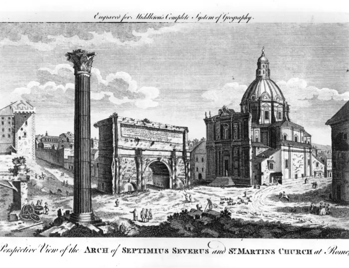 Framed Print : Roman Landmarks Framed Print : Roman Landmarks