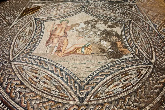 Framed Print : Roman mosaics at Volubilis