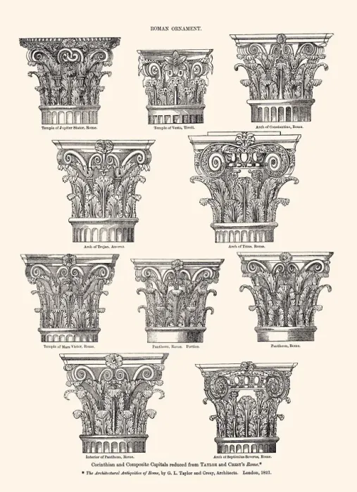 Framed Print : ROMAN ORNAMENT (XXXL with lots of details)