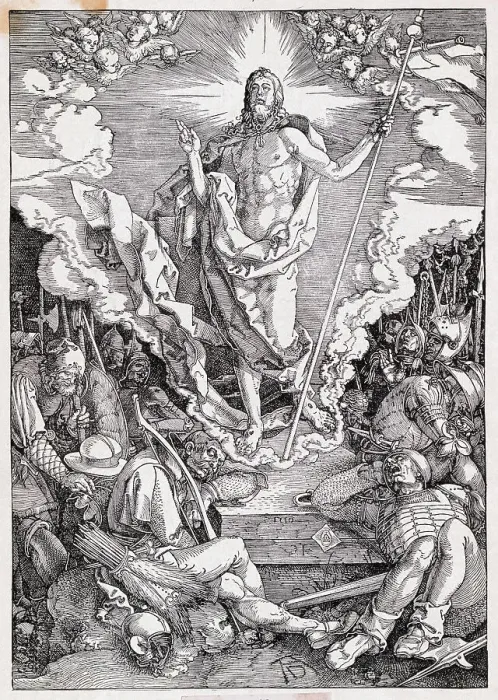 Framed Print : Roman Soldiers Asleep as Jesus is Resurrected Framed Print : Roman Soldiers Asleep as Jesus is Resurrected
