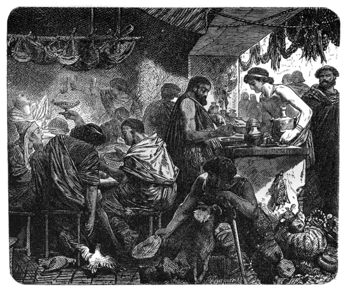Framed Print : Roman tavern Framed Print : Roman tavern