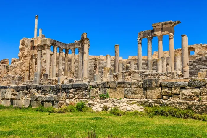 Framed Print : Roman theatre at Dougga Framed Print : Roman theatre at Dougga
