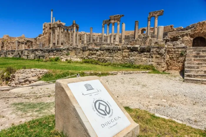 Framed Print : Roman theatre at Dougga Framed Print : Roman theatre at Dougga