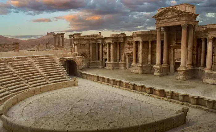 Framed Print : Roman Theatre Of Palmyra, Syria
