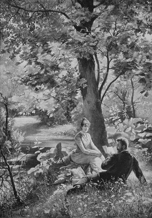 Framed Print : The romance novel, young couple lying in the meadow, spring atmosphere, he reads to her from a book, 1880, Germany, Historical, digital reproduction of an original 19th century original, original date not known Framed Print : The romance novel, young couple lying in the meadow, spring atmosphere, he reads to her from a book, 1880, Germany, Historical, digital reproduction of an original 19th century original, original date not known
