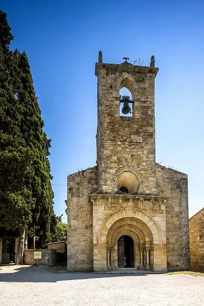 Romanesque church of Santa Maria de Porqueres, Porqueres, Catalonia, Spain