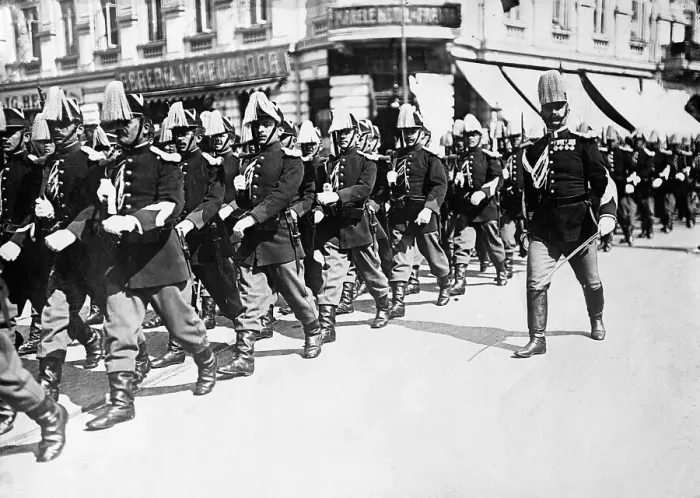 Framed Print : Romanian Troops Parading in Bucharest Framed Print : Romanian Troops Parading in Bucharest