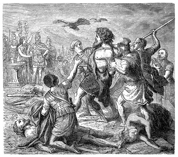 Romans capture Germanic leader Teutobochus