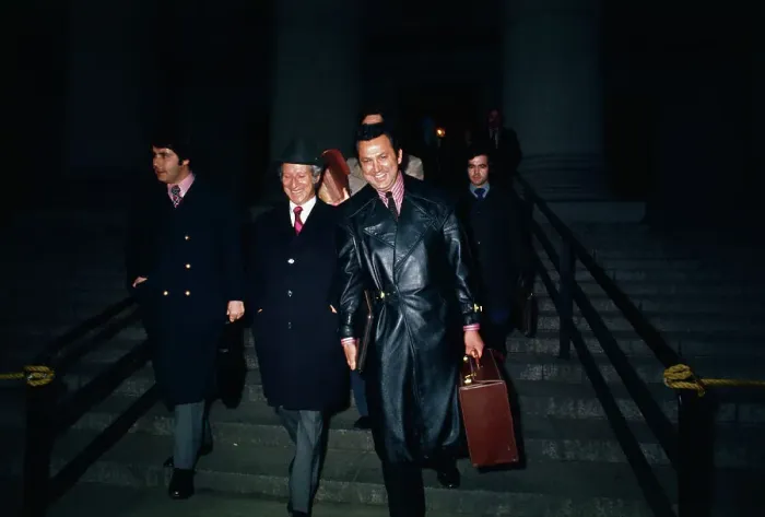 Framed Print : Ron Galella Leaving Court Framed Print : Ron Galella Leaving Court