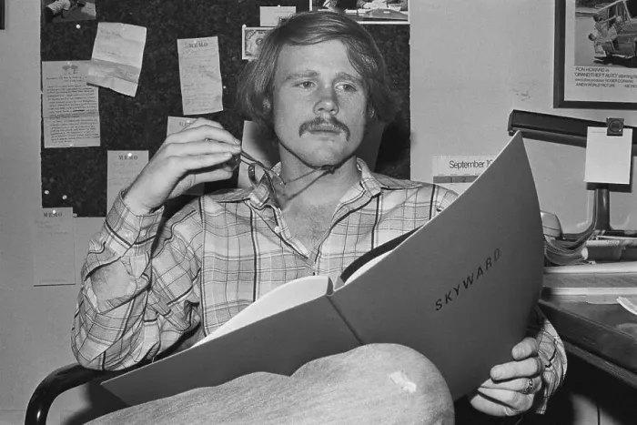 Framed Print : Ron Howard Reading Script Framed Print : Ron Howard Reading Script