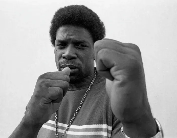 Framed Print : Ron Lyle. Boxer Ronnie Lyle, 25, who almost died of stab wounds while serving Framed Print : Ron Lyle. Boxer Ronnie Lyle, 25, who almost died of stab wounds while serving
