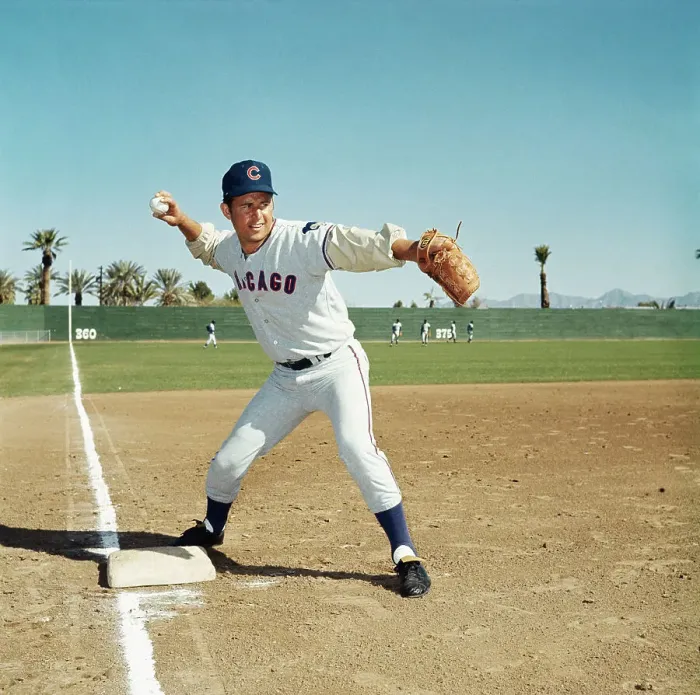 Framed Print : Ron Santo Throwing the Ball Framed Print : Ron Santo Throwing the Ball
