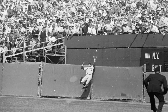Framed Print : Ron Swoboda Jumping to Catch Ball Framed Print : Ron Swoboda Jumping to Catch Ball