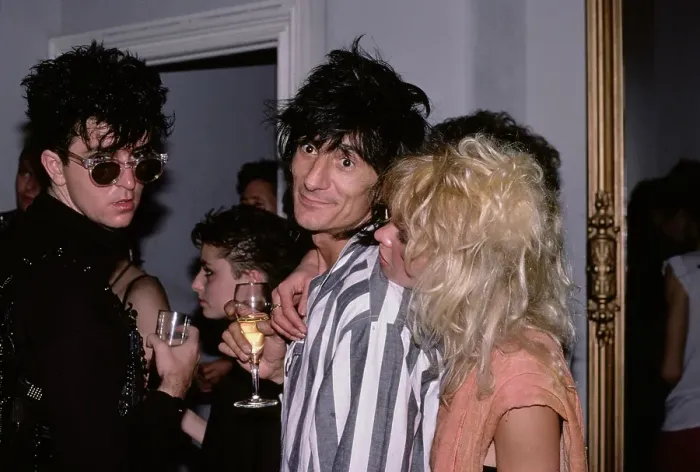 Framed Print : Ron Wood and wife Jo Wood attend an event, Unspecified, circa 1909s Framed Print : Ron Wood and wife Jo Wood attend an event, Unspecified, circa 1909s