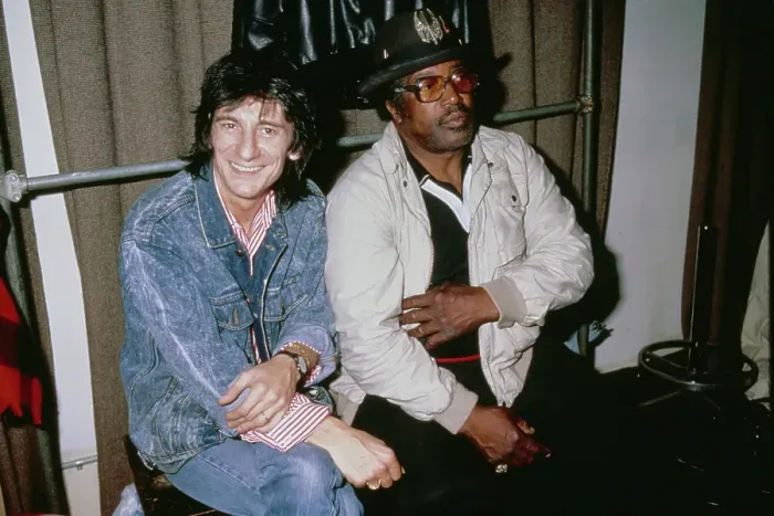 Framed Print : Ron Wood And Bo Diddley Framed Print : Ron Wood And Bo Diddley