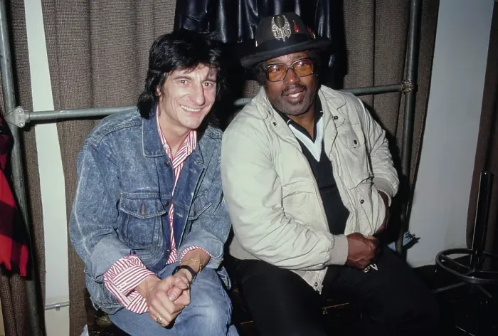 Framed Print : Ron Wood And Bo Diddley Framed Print : Ron Wood And Bo Diddley