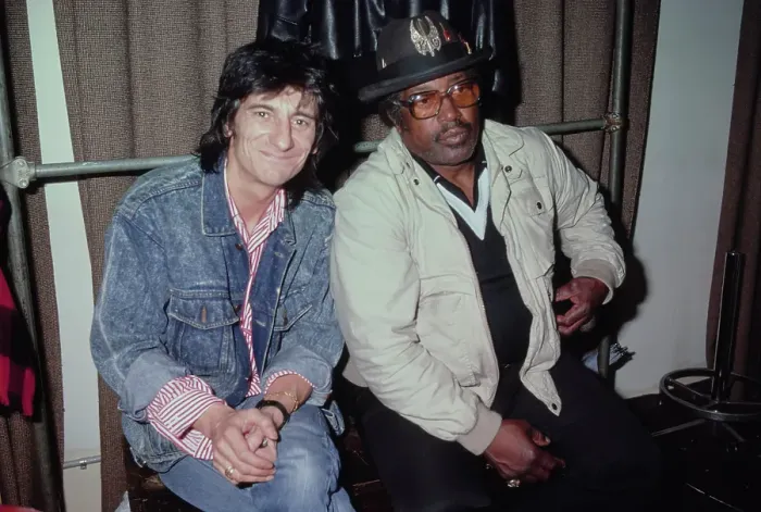 Framed Print : Ron Wood And Bo Diddley Framed Print : Ron Wood And Bo Diddley