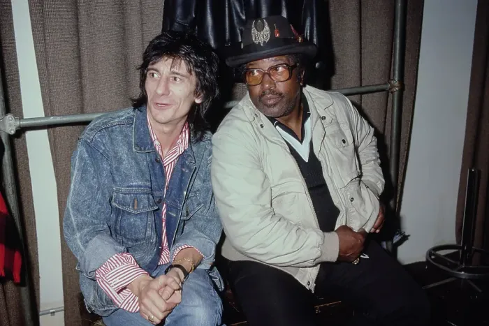 Framed Print : Ron Wood And Bo Diddley Framed Print : Ron Wood And Bo Diddley