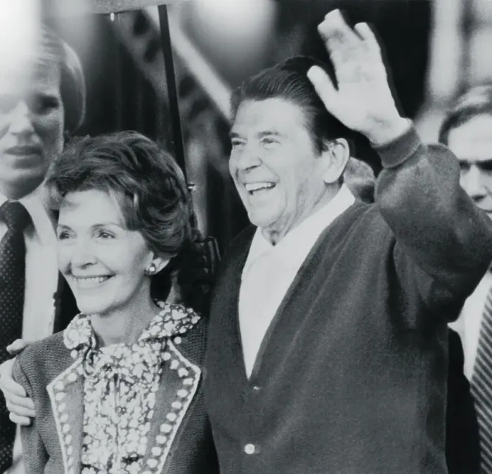 Framed Print : Ronald and Nancy Reagan in Jovial Mood Framed Print : Ronald and Nancy Reagan in Jovial Mood