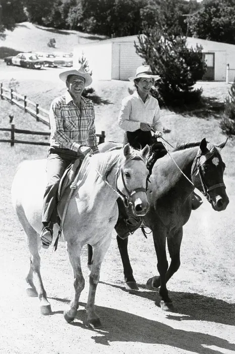 Framed Print : Ronald and Nancy Reagan Riding Horses Framed Print : Ronald and Nancy Reagan Riding Horses